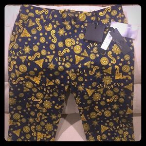 blasone barocco print swim trunks